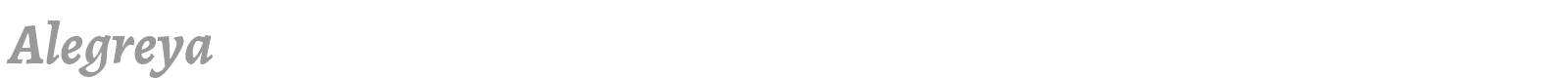 Alegreya font preview